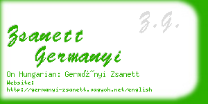 zsanett germanyi business card